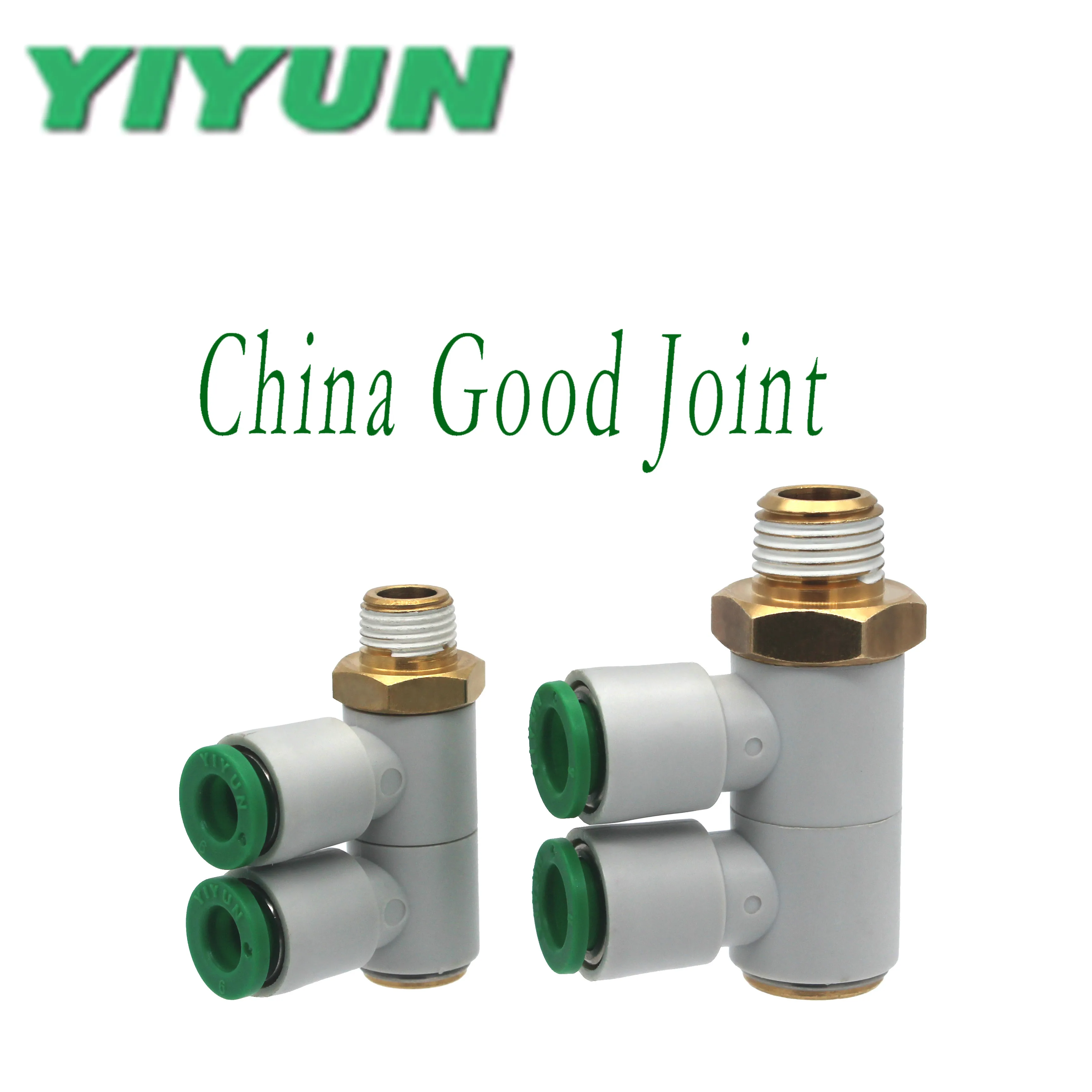 

KQ2VD10-02S,03S,04S KQ2VD12-02S,03S,04S YIYUN Pneumatic Air Fittings Double universal elbow Joint Connector KQ2 KQ2VD Series