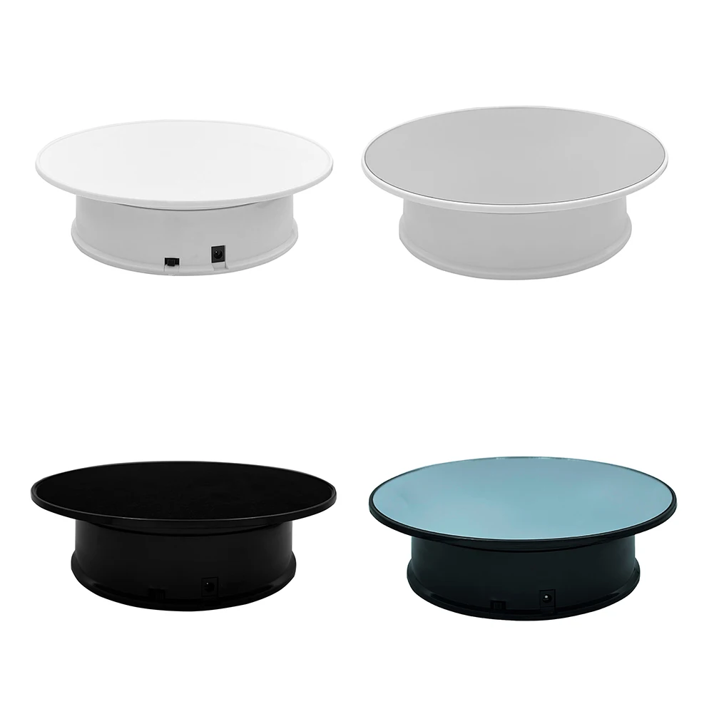 

Electric 360 Degree Rotary Jewelry Display Holder Turntable Intelligent Platform USB Battery Mirror Phone Display Stand