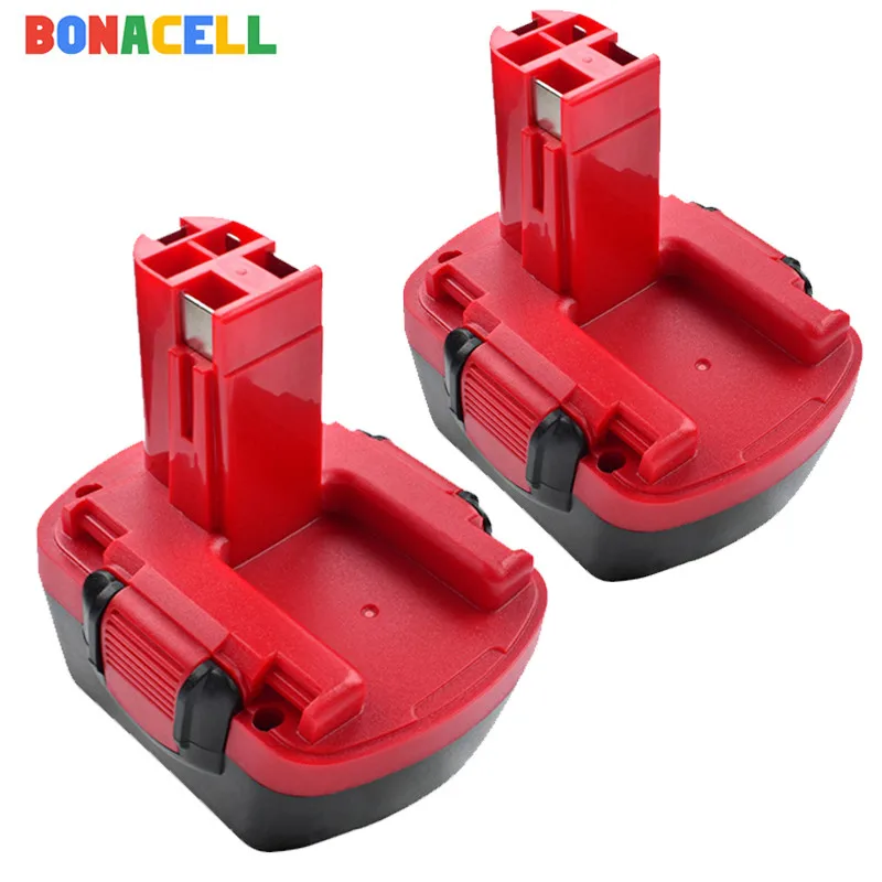 Никель металлогидридный аккумулятор Bonacell 2 шт. 12 В 26073 а/ч для дрели Bosch GSR VE GSB PSB BAT043