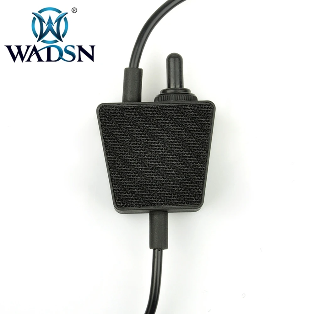 WADSN E-Switch Tactical PTT Bowman Airsoft Headset Connector Radio Military Adapter Push to Talk Softair Earphone Accessory Z122 | Спорт и