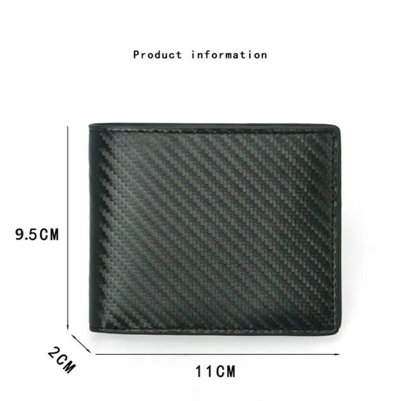 

Fashion Men Mini Business Genuine Leather RFID Blocking Wallet Male Vintage Credit Card Coin Holder Clutch Bifold Pocket Purse