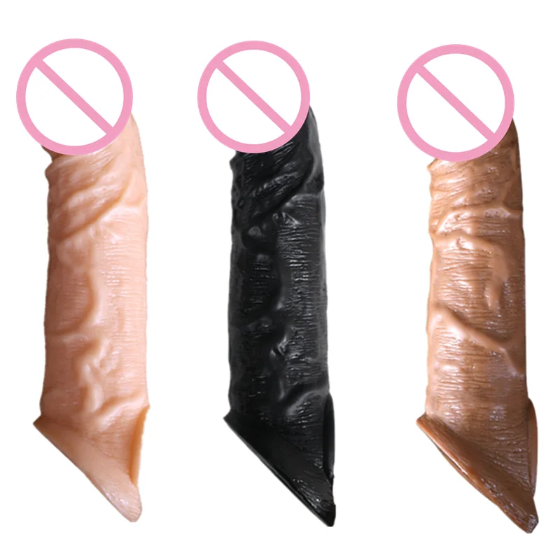 Супермягкие многоразовые презервативы фаллоимитатор кольца на член