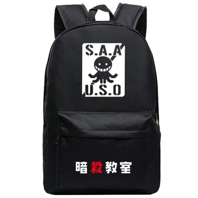 Сумка для учебы убийц мужской рюкзак в стиле аниме подростков женских и мужских