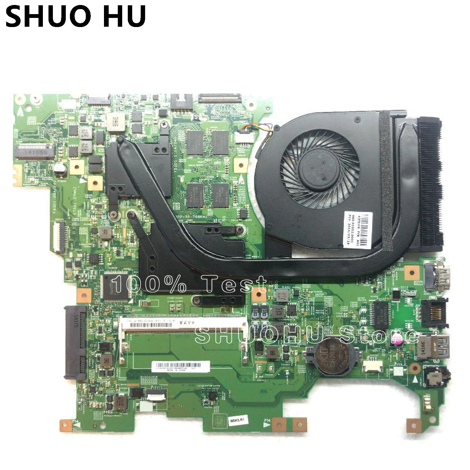 

KEFU 13310-1 448.01001.0011 For Lenovo FLEX2-15D Notebook Motherboard CPU A6-6310 DDR3 100% Test Work