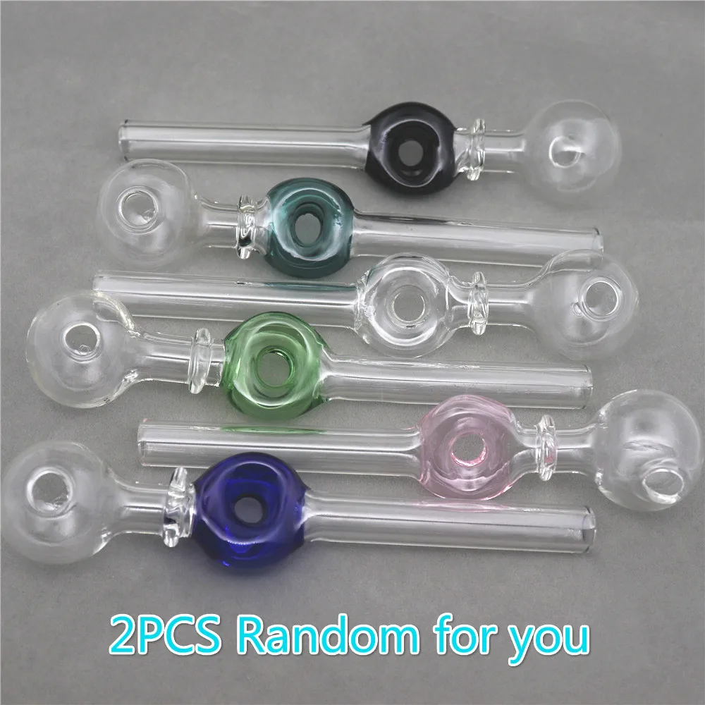 

YUHETEC 2PCS Holland Styled Pyrex Curved Shisha Glass tube 140mm
