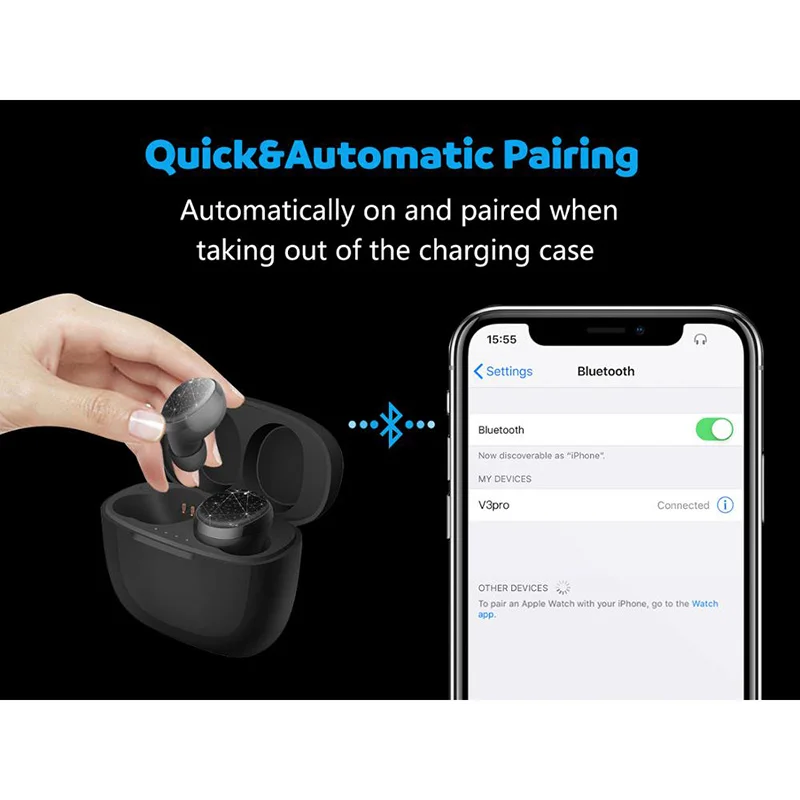 TWS PX6 беспроводные наушники Новые Bluetooth V5.0 Мини спортивная Гарнитура 3D стерео звук наушники 100 метров передача с двойным микрофоном