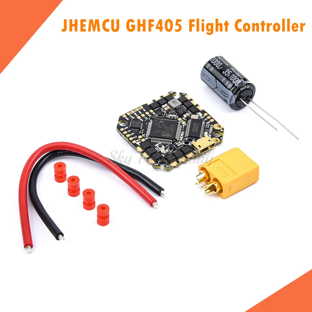 

JHEMCU GHF405 встроенный BLHELI_S 35A 3-6S ESC AIO бесщеточный контроллер полета RC часть для FPV зубочистка Гоночная Рама Комплект