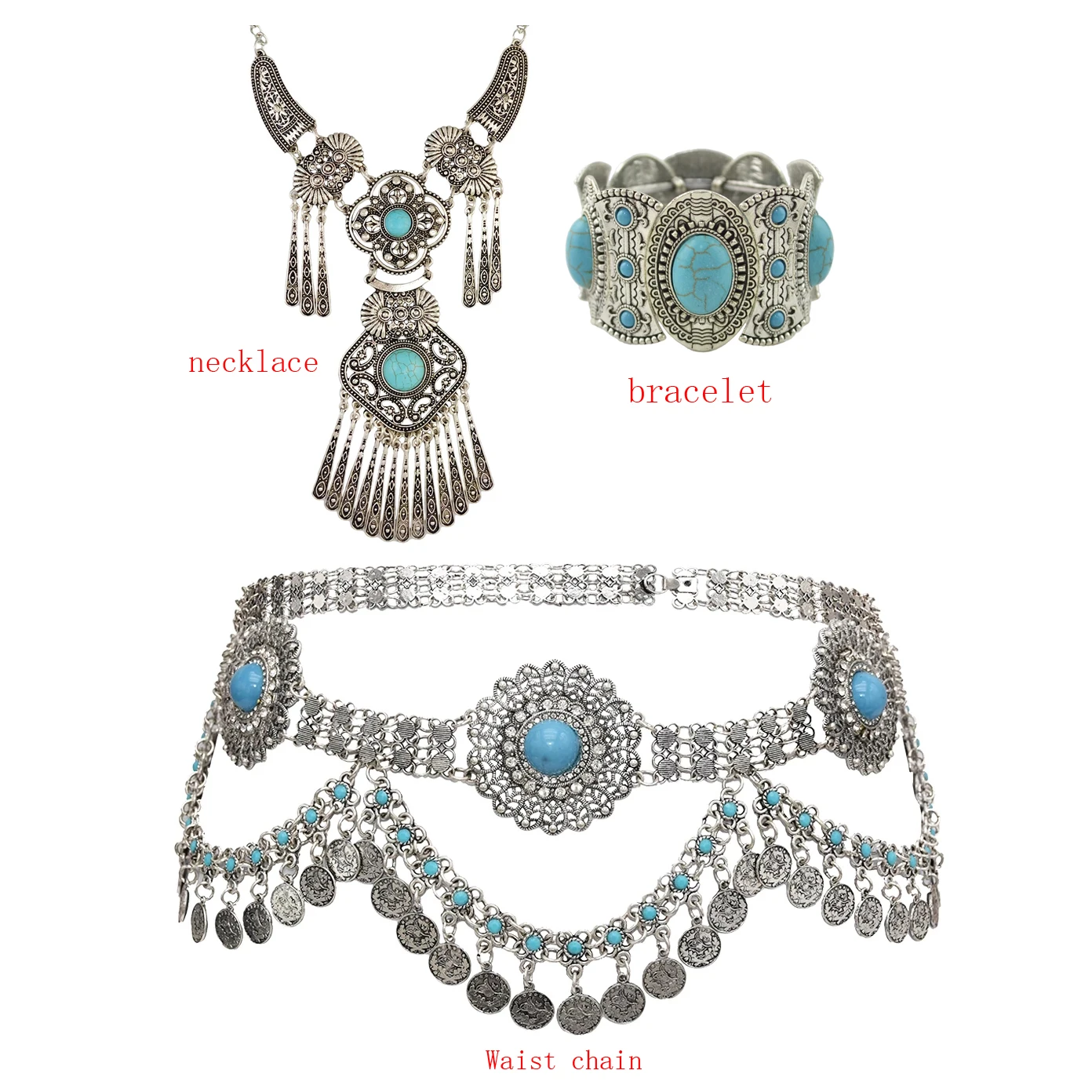 Винтажный этнический индийский ожерелье Jhumka