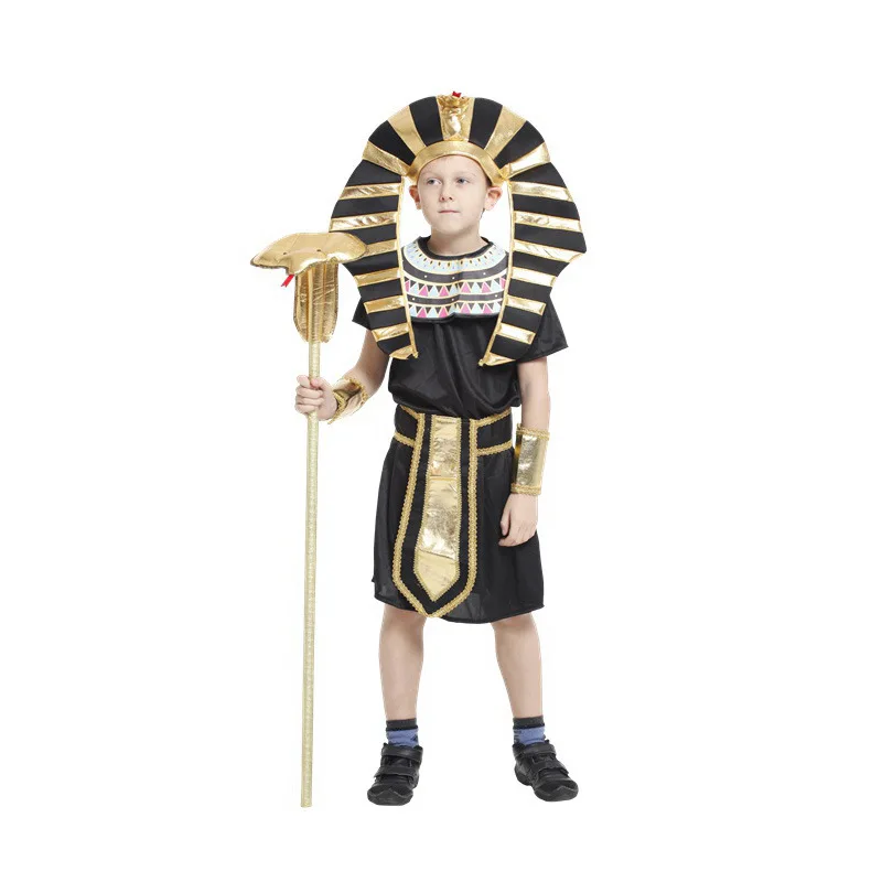 Малыши Мальчики египетский фараон Косплей Хэллоуин костюмы для детей