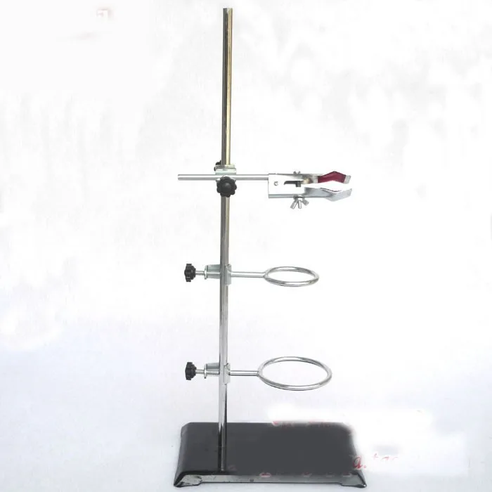 1 Set 60cm High Retort Stand Iron Stand With Clamp Clip Laboratory Ring Stand Educational Equipment School Education Supplies