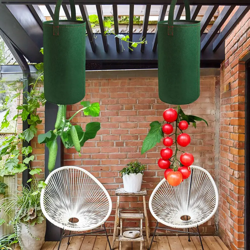 Подвесные мешки для выращивания томатов вверх дном подвесные клубники овощей