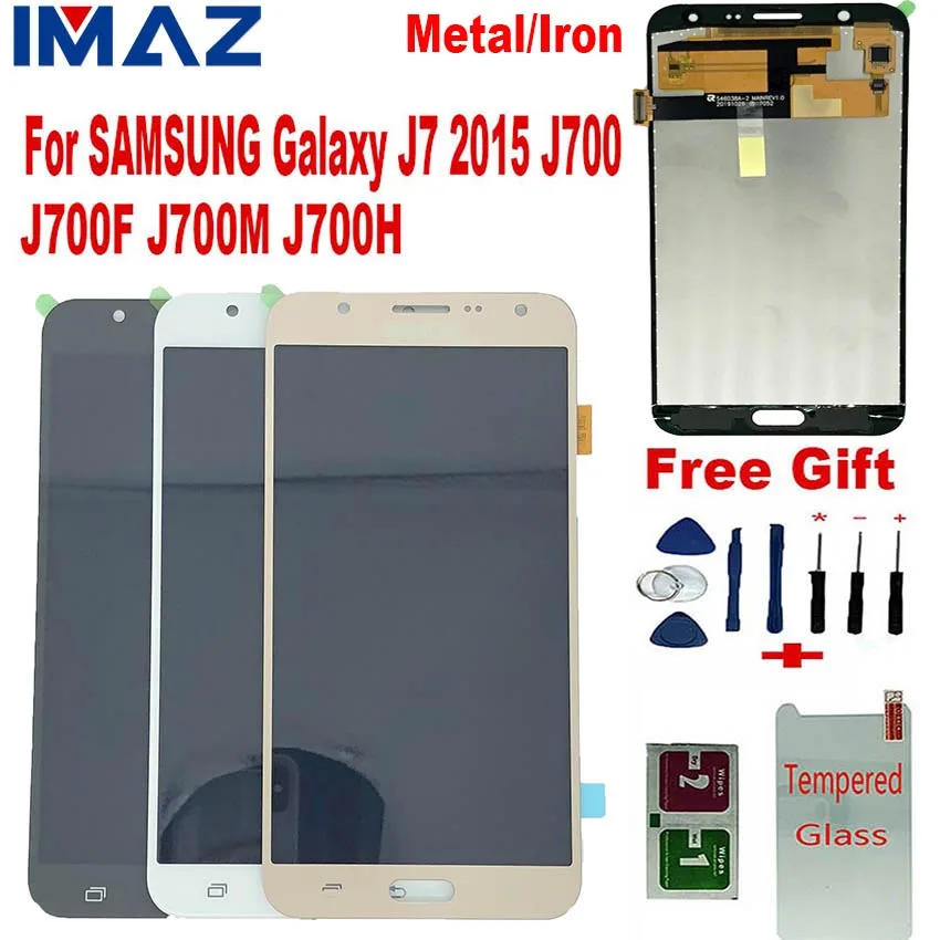 Металлический металлический лист IMAZ LCD для Samsung Galaxy J7 2015 J700 J700F J700H/M ЖК-дисплей