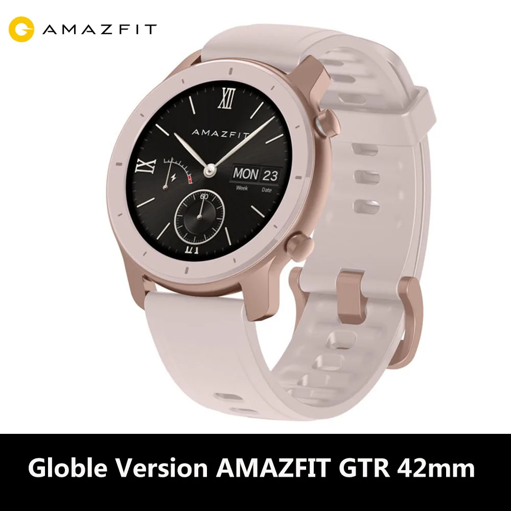 Глобальная версия Huami Amazfit GTR 42 мм смарт часы водонепроницаемые умные 24 дня gps и