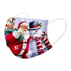 1050 шт. рождественские маски для лица, маски для взрослых с принтом Санта-Клауса, трехслойные нетканые одноразовые маски, маски Navidad 2022, маски