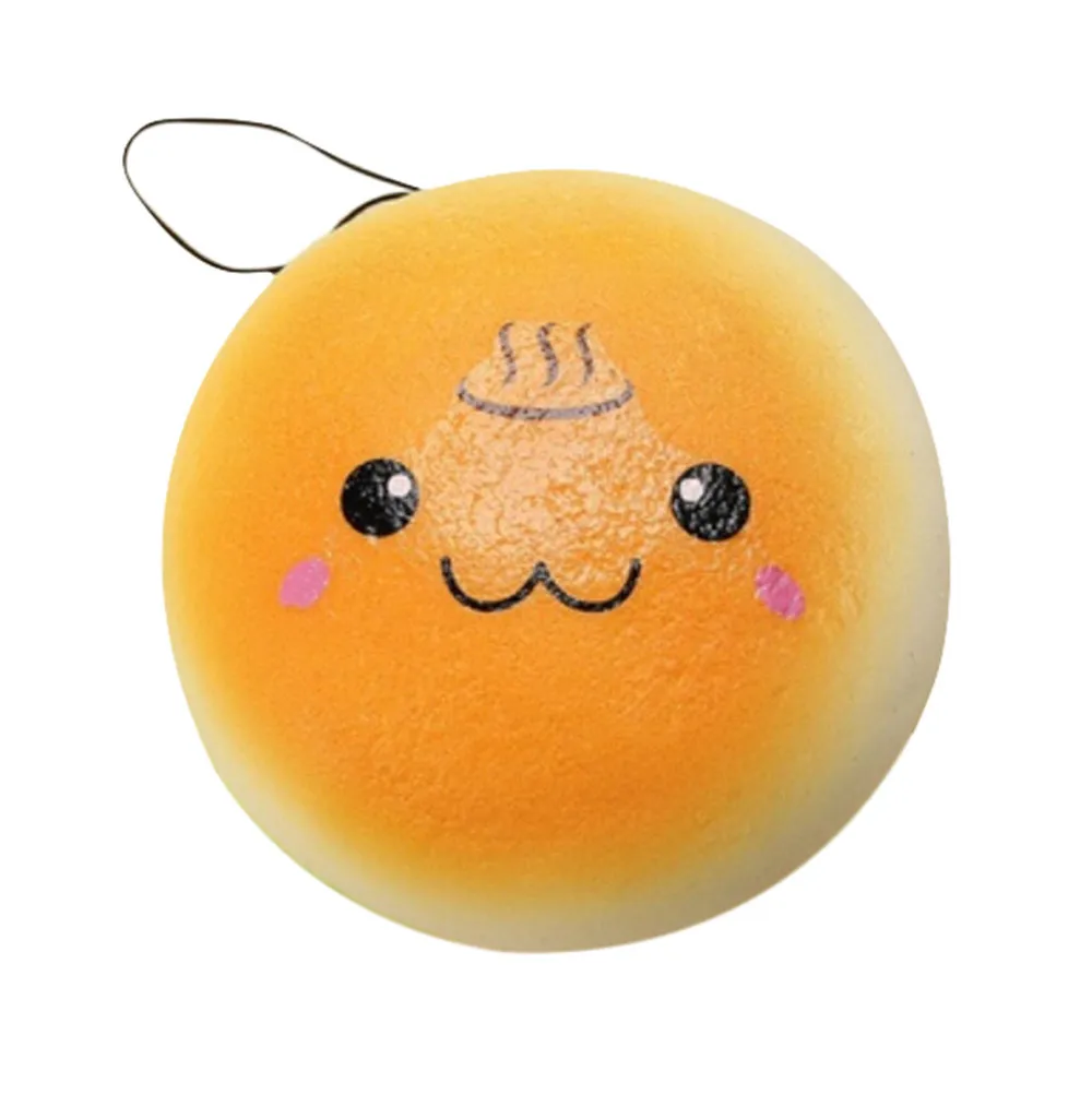 

Figet Toys 10cm Squishy Hamburger Toy Lovely Bread Bun Cellphone Bag Strap Pendant Charms Fun Toys New Toys