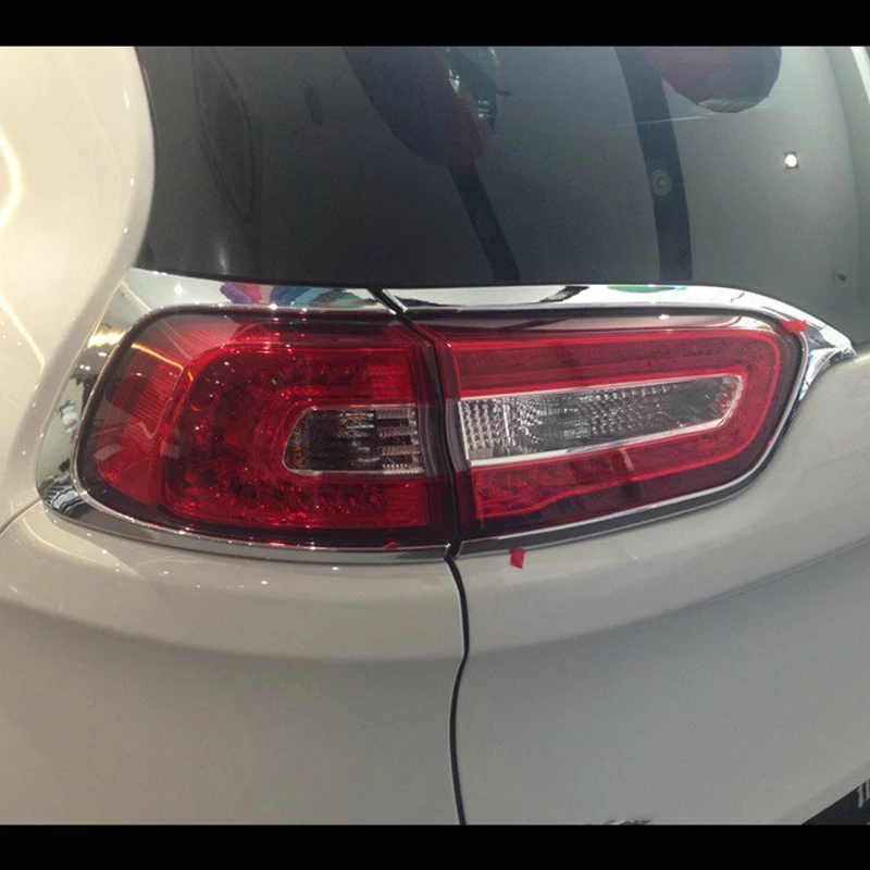 ジープチェロキー Kl 14 18 アクセサリー Abs リアライトランプカバートリムテールライトカバーフレームプロテクターステッカー車 のスタイリング