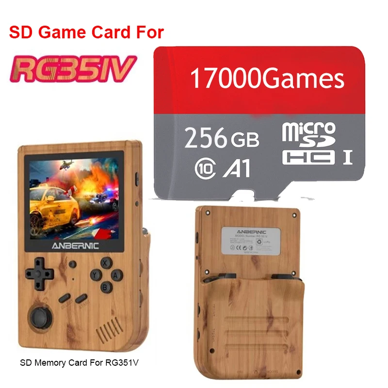 Карта памяти для системы SD RG351V с PS1 GBA FBA и многими другими эмуляторами игр TF карта