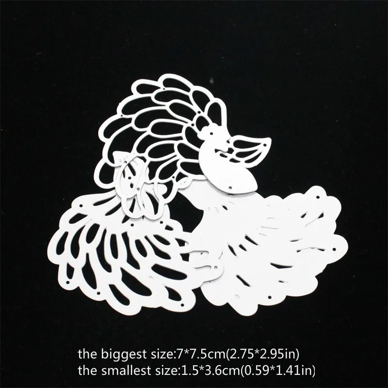 VUAWRTG Peacock Layering Metal Cutting Dies Stencils for DIY Scrapbooking/photo album Decorative Embossing DIY Paper Card