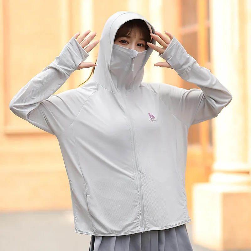 

Ayes Long Sleeve Summer Women Sun Protection Quick Dry Jacket Adult Cloth Hooded Jacket Outdoor Zipper Breathable Sweatshirt