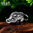 Мужской кулон в виде скандинавского животного Beier, винтажное ожерелье из нержавеющей стали 316L с подвеской в виде дикого кабана, LLLHP144P