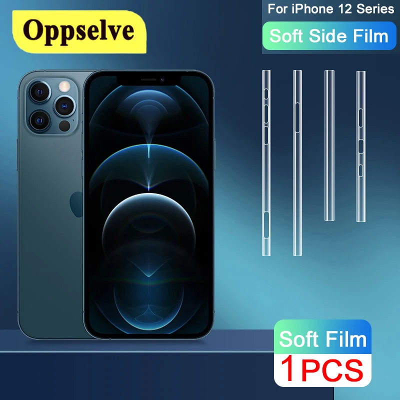 Прозрачная мягкая боковая пленка HD для iPhone 12 Mini Pro Max ультратонкая Гидрогелевая