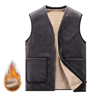 men sleeveless vest jackets winter fashion fleece vest male vests coats men warm waistcoats jacket outdoor brand clothing 8xl