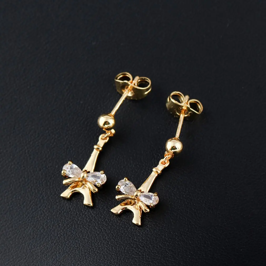 

Excellent Women Girls Decor Accessories Earrings Beautiful And Simple Zircon Earrings Jewelry For Women Girls ERZ0200