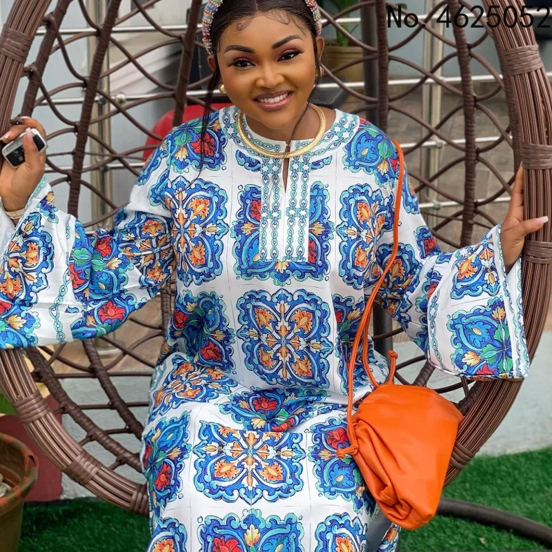 

Новое Африканское платье большого размера с длинным рукавом Дашики для женщин