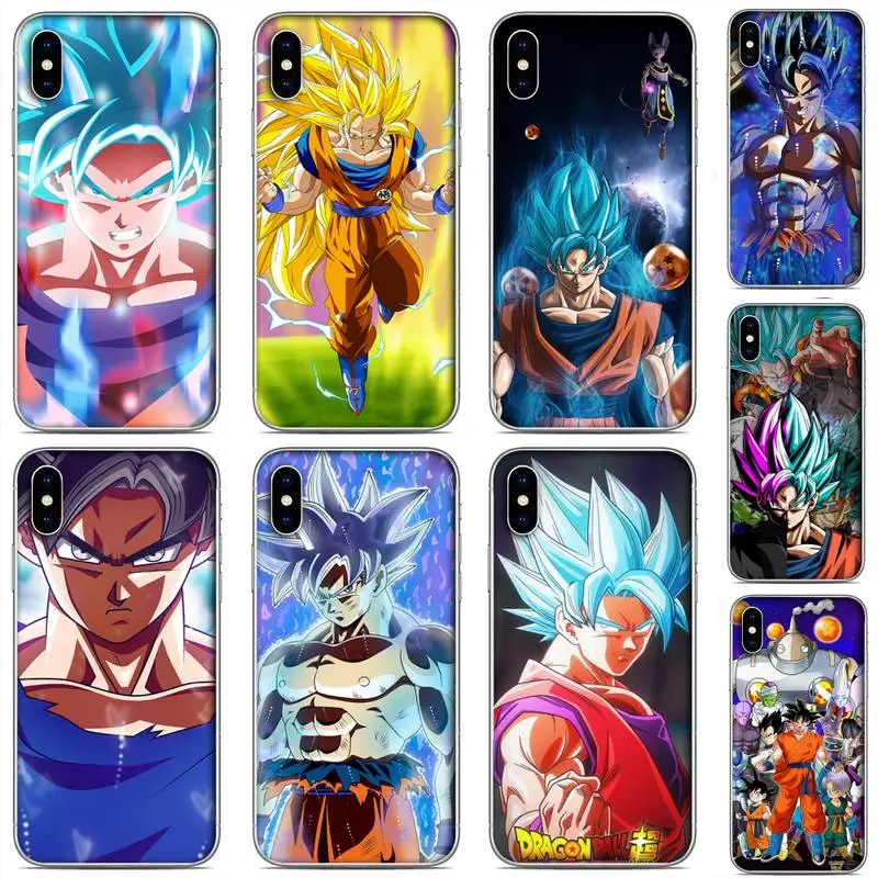 

Dragon Super Sun Ball Anime Phone Case For Clear-Iphone 5 5s se 6 6s 7 8 11 12 X Xs Xr Pro Plus Max Mini Cover