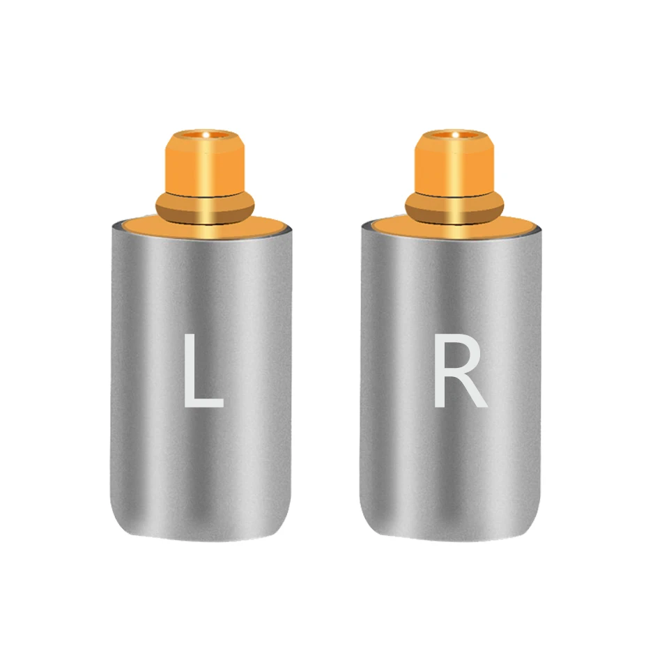 10 шт./5 пар энтузиастов Jack L/R MMCX черные/Серебристые наушники с контактным разъемом