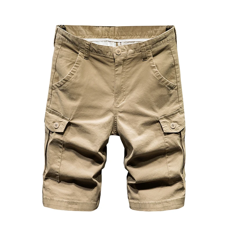 

4 Colors Summer New Men White Khaki ArmyGreen Cargo Shorts Fashion Casual Straight pocket jeans Knee Length Five Points Pants