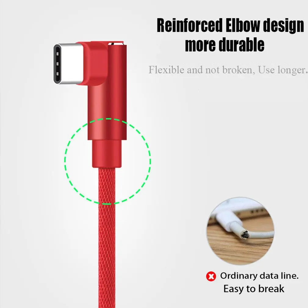 Сгибает линии передачи данных микро для Iphone тип c Смарт зарядки защита Мобильный