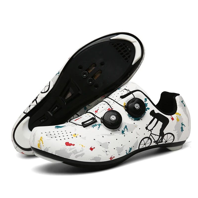 

The New Mtb Bike Cycling Shoes Men Outdoor Sports Self-locking Road Bike Sports Shoes SPD Racing Women Cycling Shoes Flat Shoes