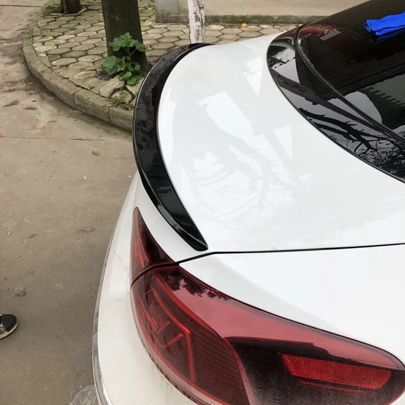 Для Volkswagen VW Passat CC 2009-2016 Авто ABS пластик Неокрашенный задний Багажник крыло губа