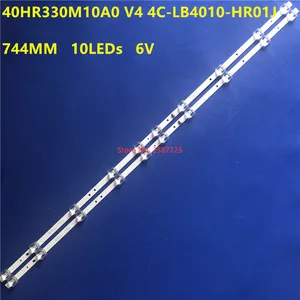744mm10 светодиодный s светодиодный полосы (6V) TCL-GIC-40D6-2X10-3030-10EA 40HR330M10A0 V4 4C-LB4010-HR01J для TCL 40F6F 40L2F 40D610X2 40L2800C