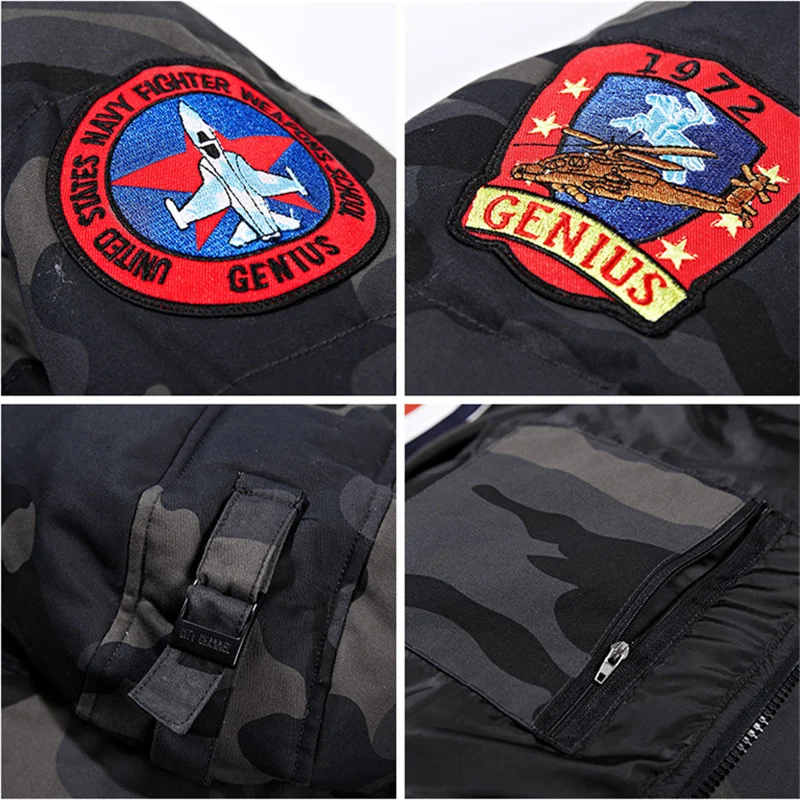 Newest Winter Thicken Camouflage Parkas Men's Cotton-padded Hooded Jackets Warm Military Tactical Windbreak Jacket ropa hombre