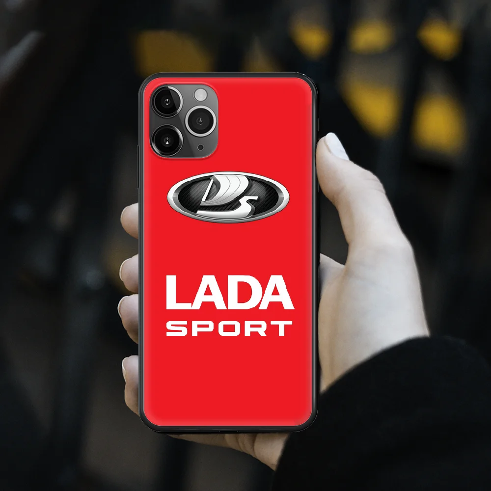 

LADA Russian car logo Phone Case cover For iphone 6 6S 7 8 PLUS 12 mini X XR XS 11 PRO SE 2020 MAX black Cover Tpu Shell