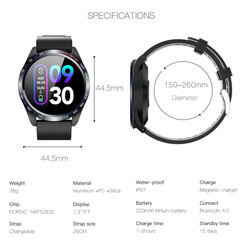 W4 спортивные умные часы браслет водонепроницаемый Bluetooth фитнес шагомер