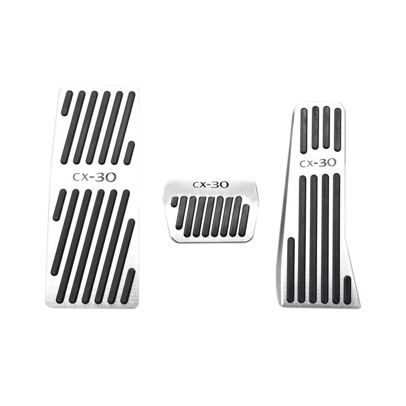 3 шт. Алюминий колодки педаль тормоза и газа ног педали крышка для Mazda CX 30 CX30 2019