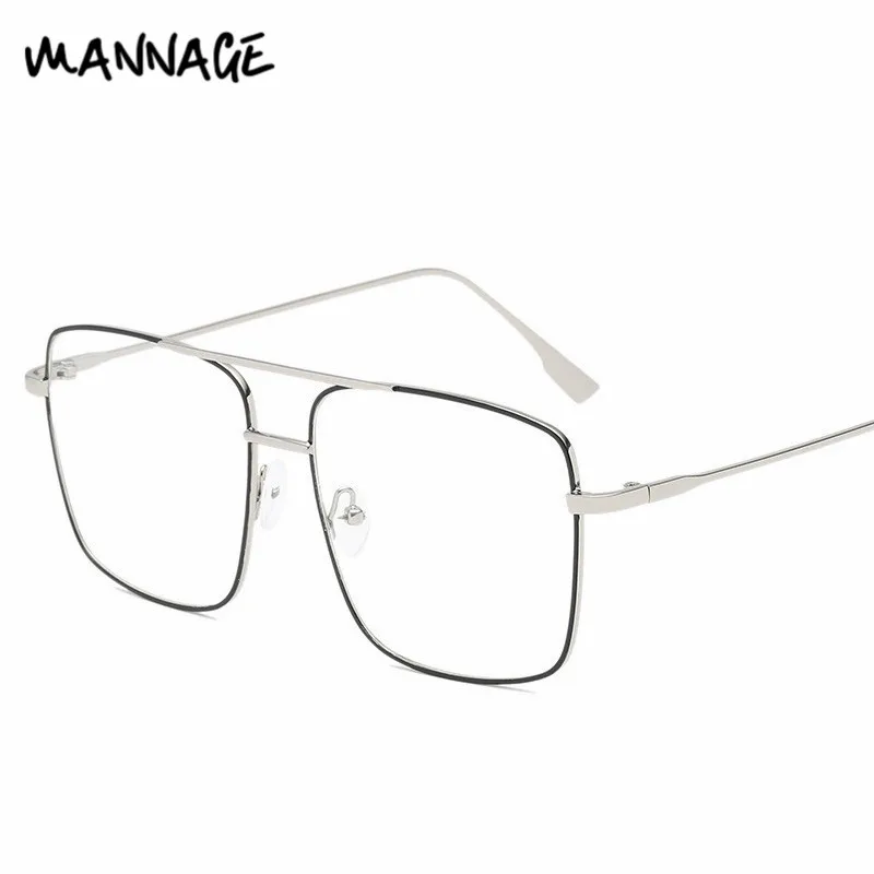 Большие очки оправа для женщин и мужчин компьютерные металлические оправы очков