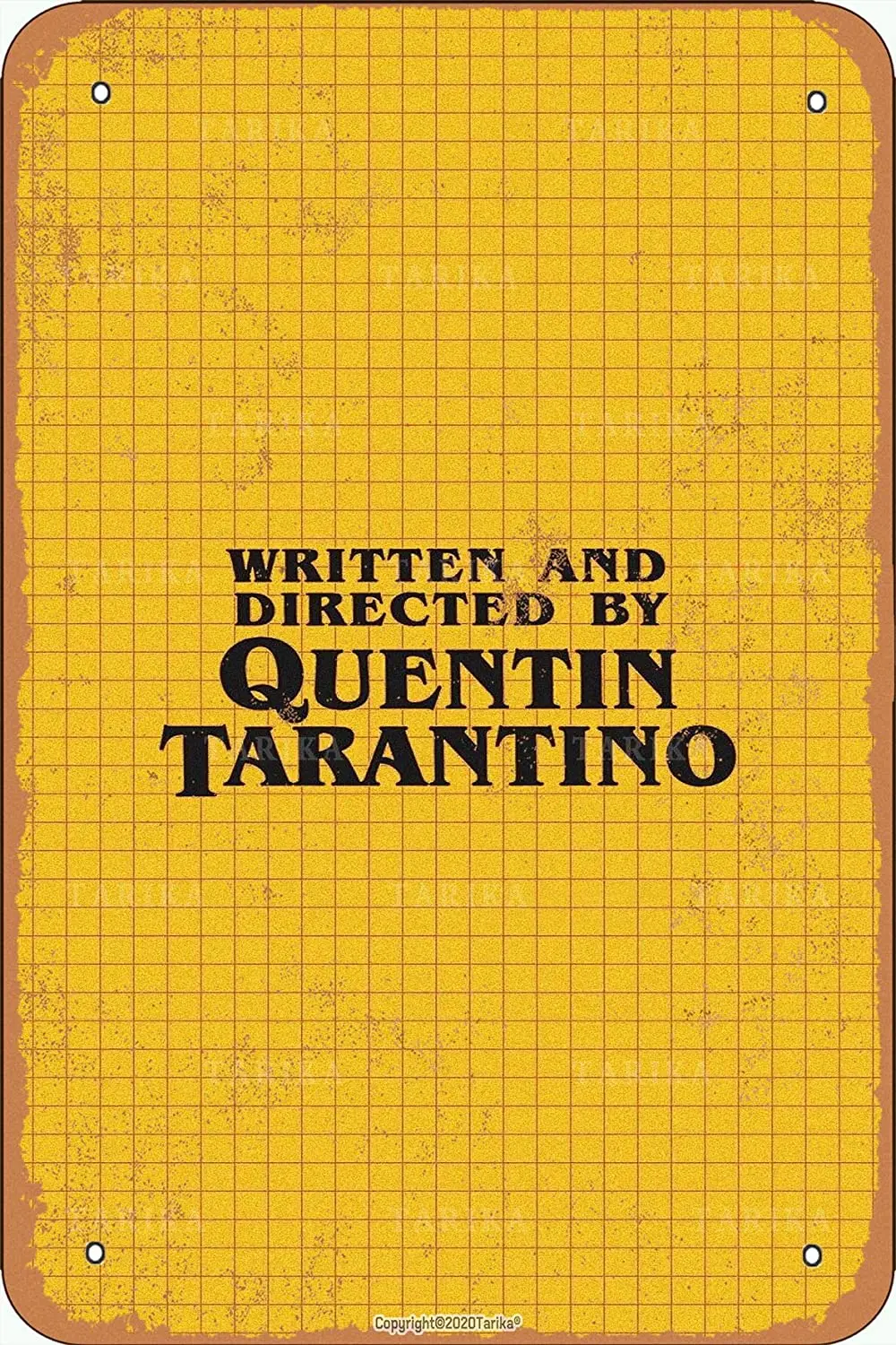 

Тарика, написанный и направленный Ретро стиль, 20x30 дюймов, железная декоративная табличка, жестяной постер