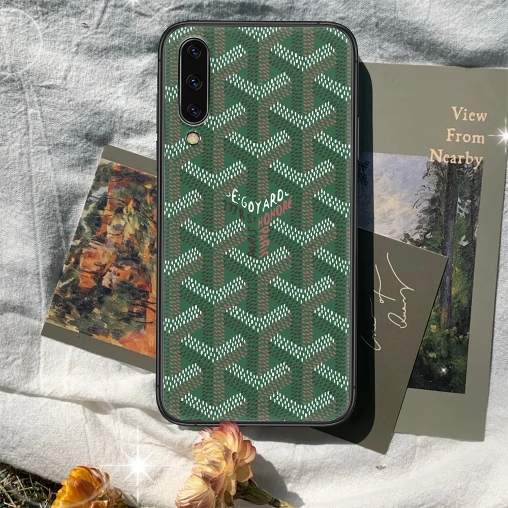 

Goyards Phone Case Cover For Samsung Galaxy A10 A11 A20 E A21 A30 A40 A41 A50 A51 A70 A71 A81 S 4G 5G black Funda Luxury Back