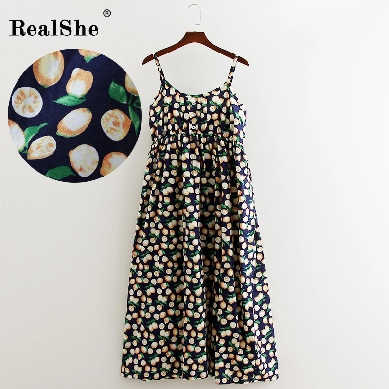 RealShe, женское вечернее платье, длинное, летнее, бохо платье, без рукавов, цветочный принт, пляжное платье, туника, макси платье, сарафан, Vestidos De Festa