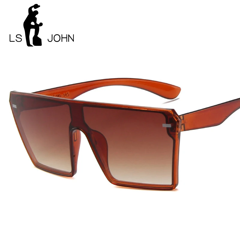 Женские большие солнцезащитные очки LS JOHN брендовые дизайнерские квадратная