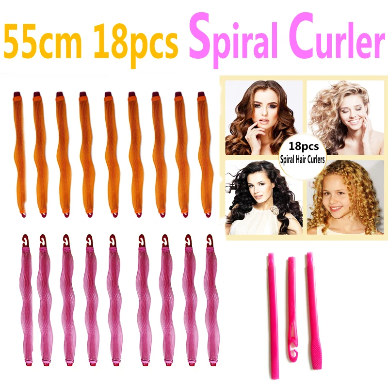 

18pcs/set hair rollers plastic Magic hair roller new magic hair curlers with diameter 2.5cm