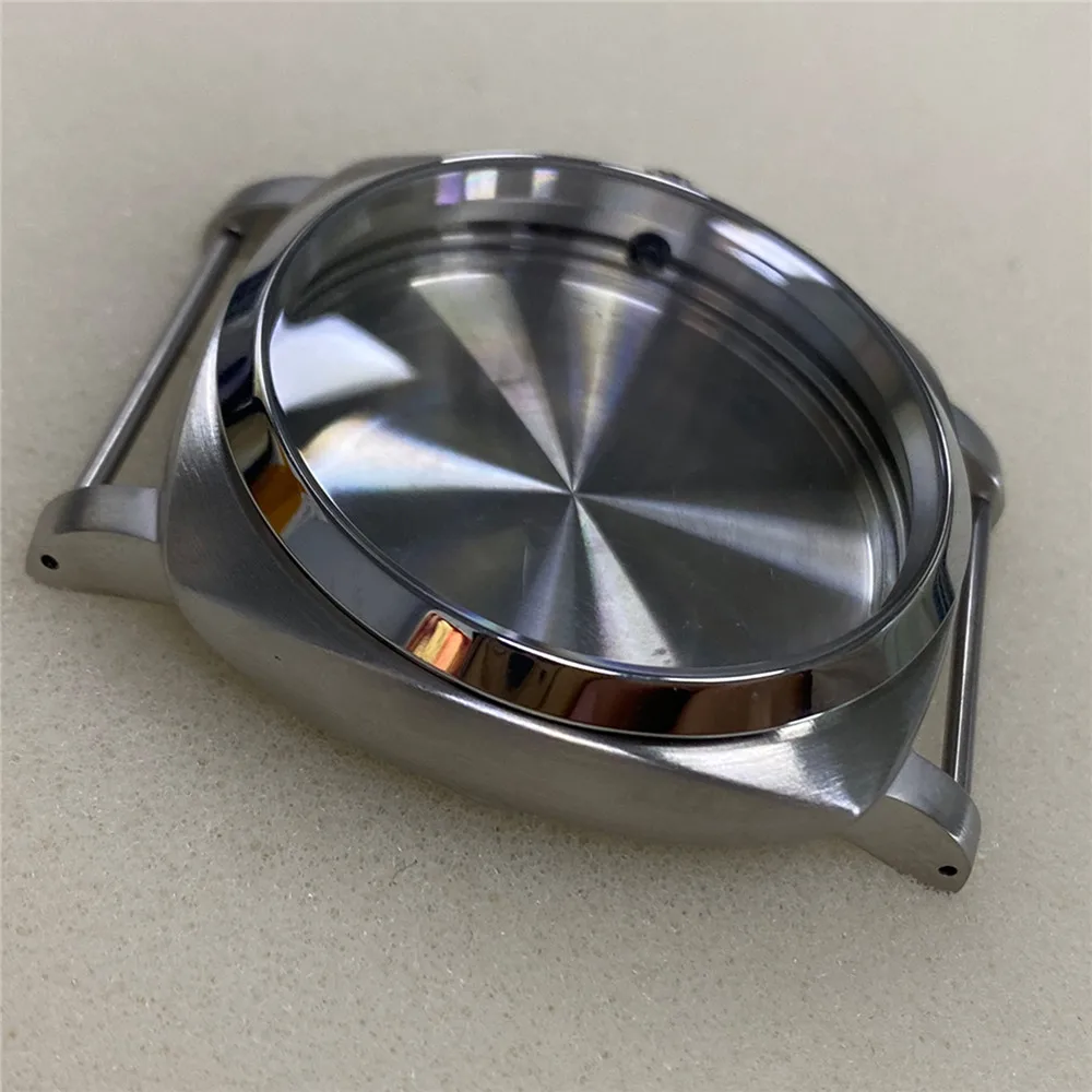 

47MM Stainless Steel Watch Case Replacement Brushed Watch Shell for ETA 6497/6498 Watch Movement