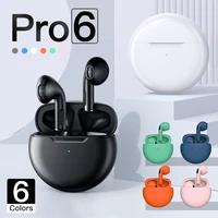 air pro 6 tws bluetooth headphones with mic noise cancelling earbuds gaming music headset wireless earphone for huawei xiaomi