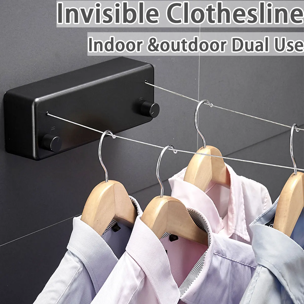 Простая/двухстрочная выдвижная вешалка для одежды домашняя подвесная