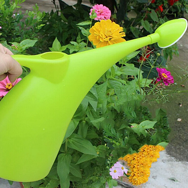 3л большая емкость пластмассовая Лейка для дома на открытом воздухе Зеленый