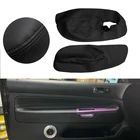Для VW Golf 4 MK4 Jetta 1999 2000 2001 2002 2003 2004 2005 только 3 двери автомобиля двери подлокотник панель микрофибра кожаный чехол Декор